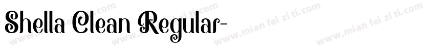 Shella Clean Regular字体转换